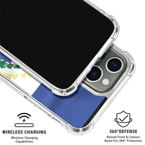El Salvador Flag iPhone 16 Pro Max Clear Case